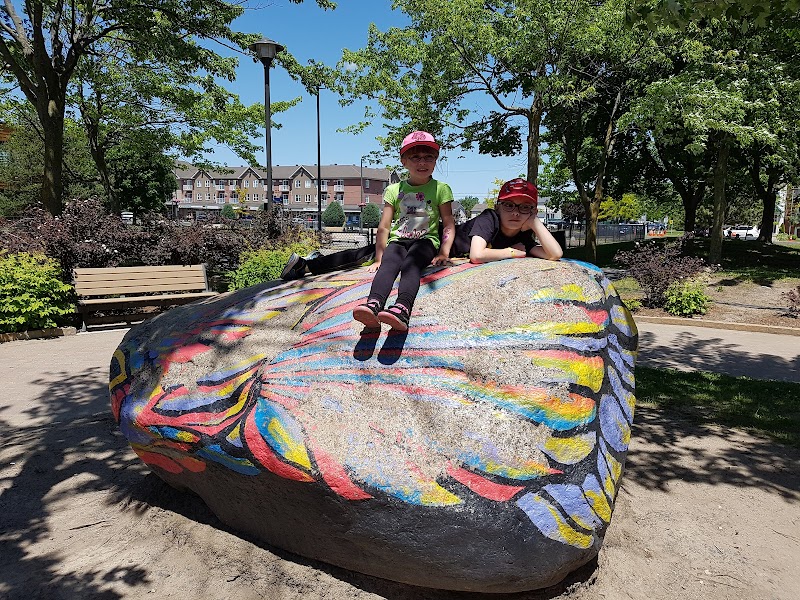 Parc canin dog park in Sainte-Catherine, Quebec