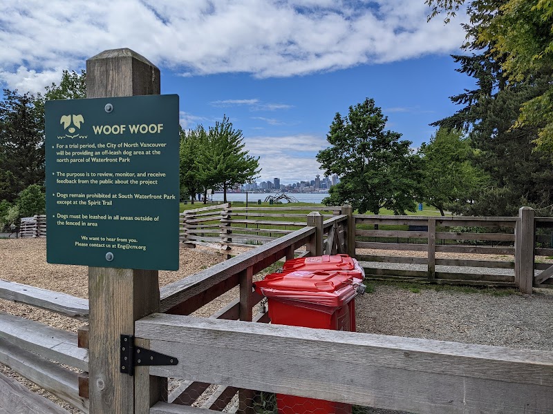 Waterfront Park Off-Leash Dog Area dog park in North Vancouver, British Columbia