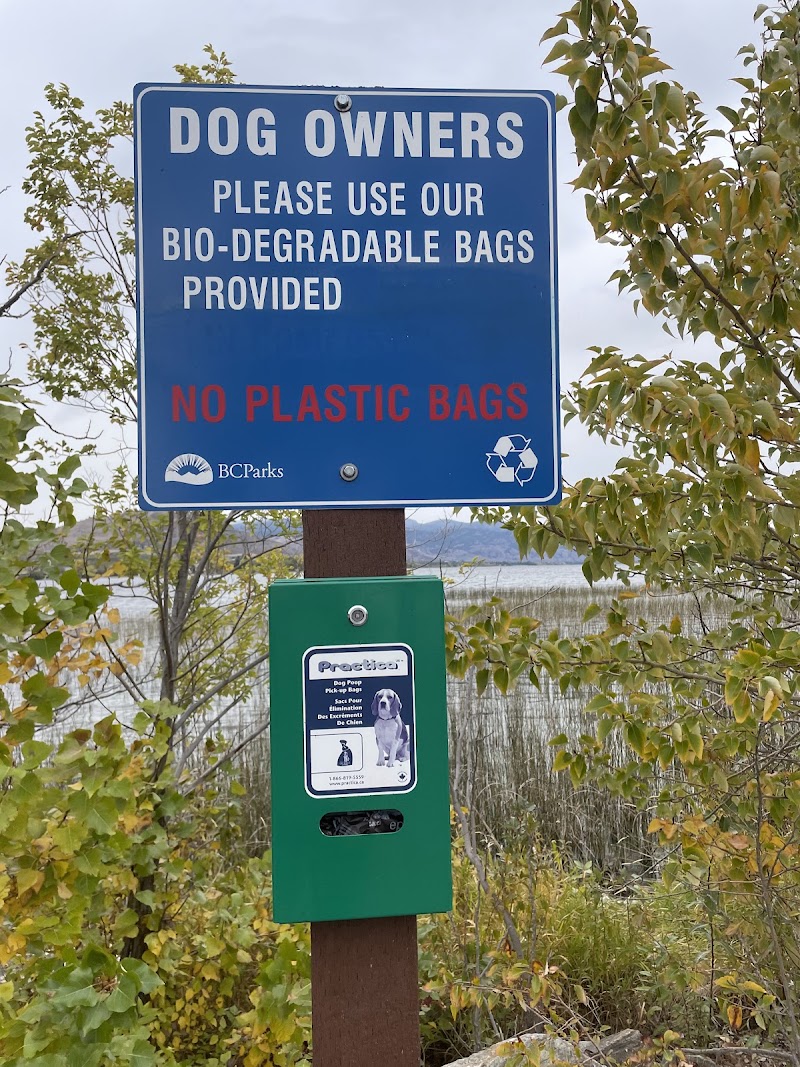 Dog Beach dog park in Osoyoos, British Columbia
