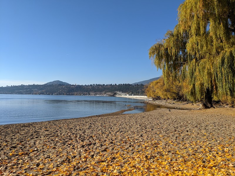 Lake Avenue Dog Off-leash Beach dog park in Kelowna, British Columbia