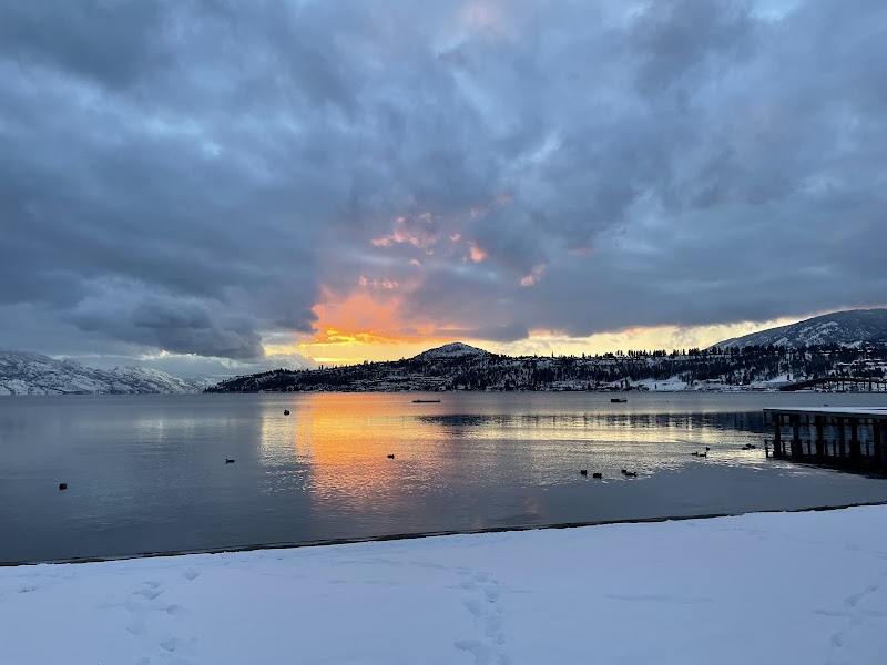 Lake Avenue Dog Off-leash Beach dog park in Kelowna, British Columbia