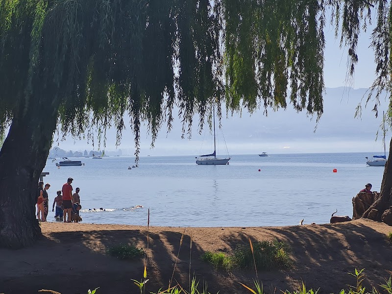 Lake Avenue Dog Off-leash Beach dog park in Kelowna, British Columbia