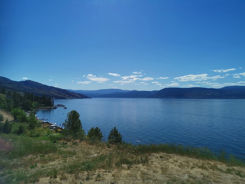 Dog beach dog park in Kelowna, British Columbia