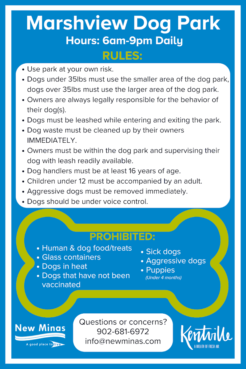 Marshview Dog Park dog park in Kentville, Nova Scotia