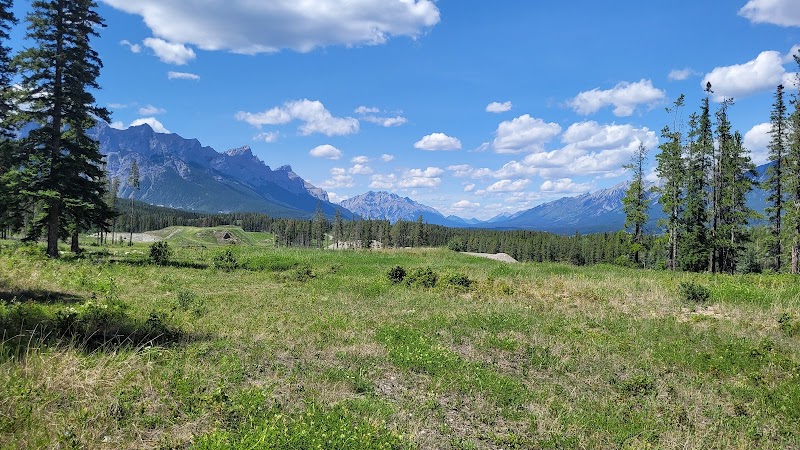 Hubman (Three sisters) off leash dog park dog park in Canmore, Alberta