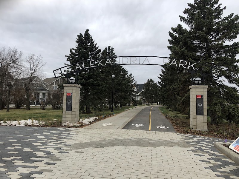 Currie Bark Park dog park in Calgary, Alberta