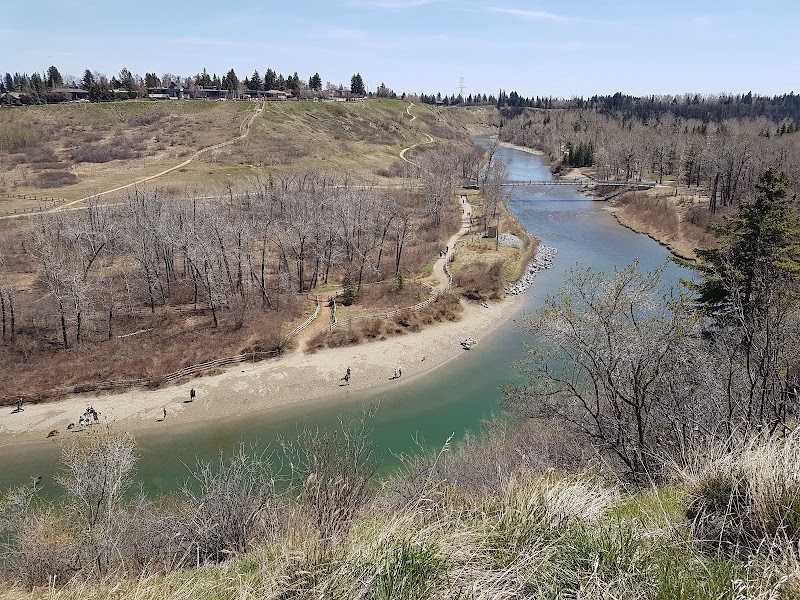 Sandy Beach River Access dog park in Calgary, Alberta