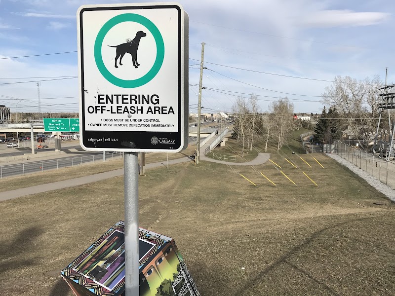 Canyon Meadows Off Leash Area dog park in Calgary, Alberta