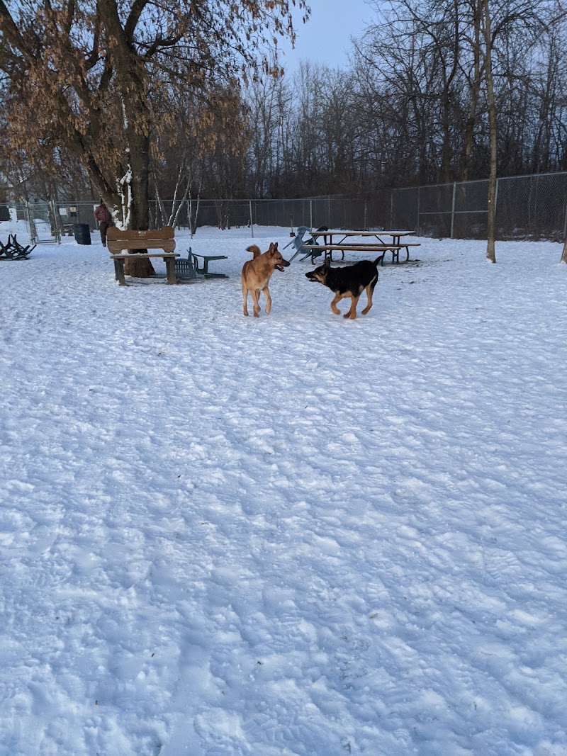 Gleeson Park dog park in Smiths Falls, Ontario