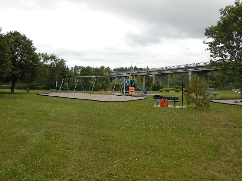 Parc Canin dog park in Alma, Quebec