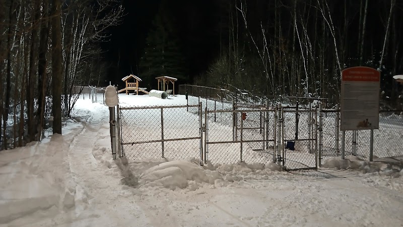 Parc Canin dog park in Alma, Quebec