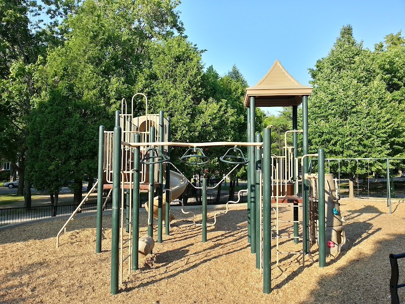 Beaubien Park dog park in Montreal, Quebec