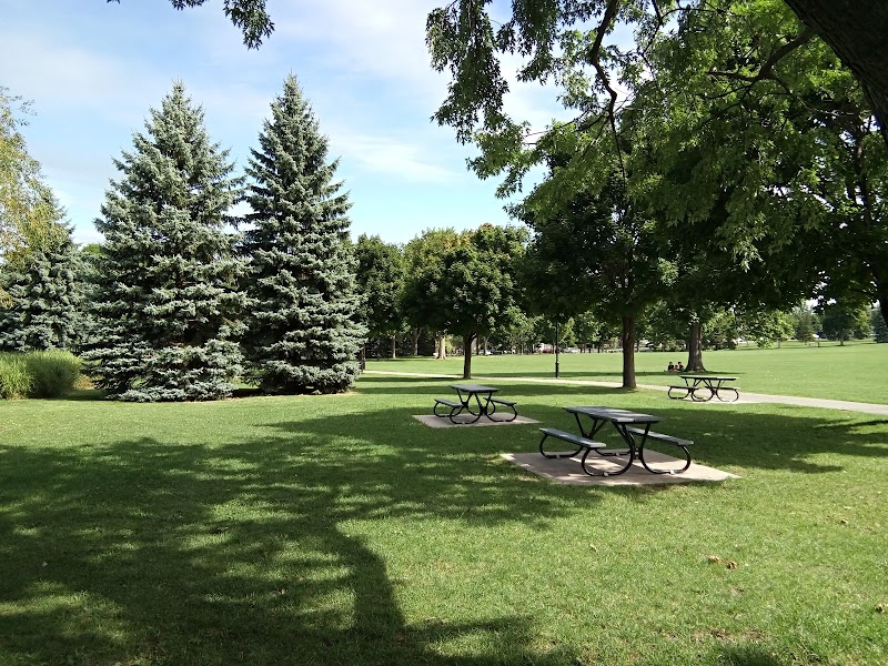 Ahuntsic Park dog park in Montreal, Quebec