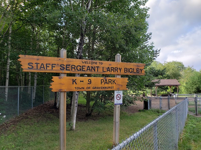 Staff Sergeant Larry Bigley K-9 Park dog park in Gravenhurst, Ontario