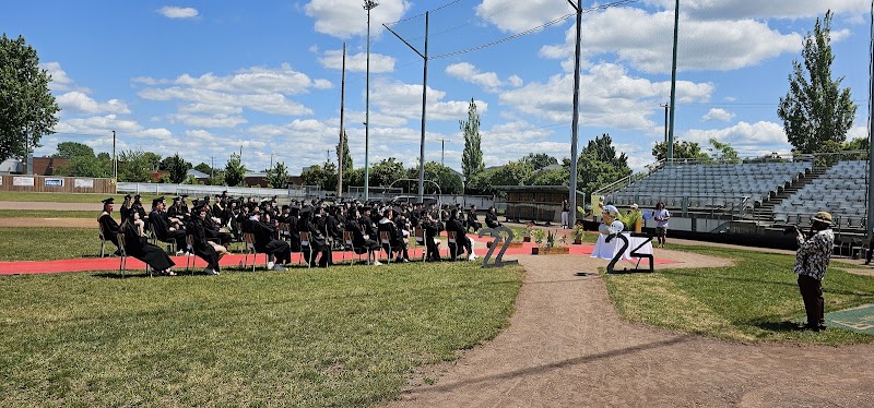 Parc canin dog park in Granby, Quebec