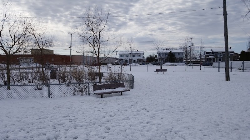 Parc canin dog park in Granby, Quebec