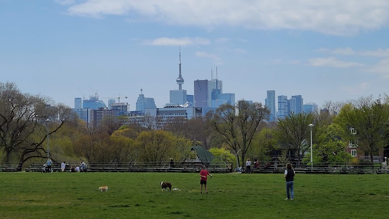 Withrow Park dog park in Toronto, Ontario