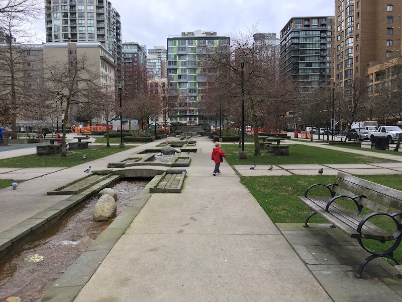 Emery Barnes Park dog park in Vancouver, British Columbia