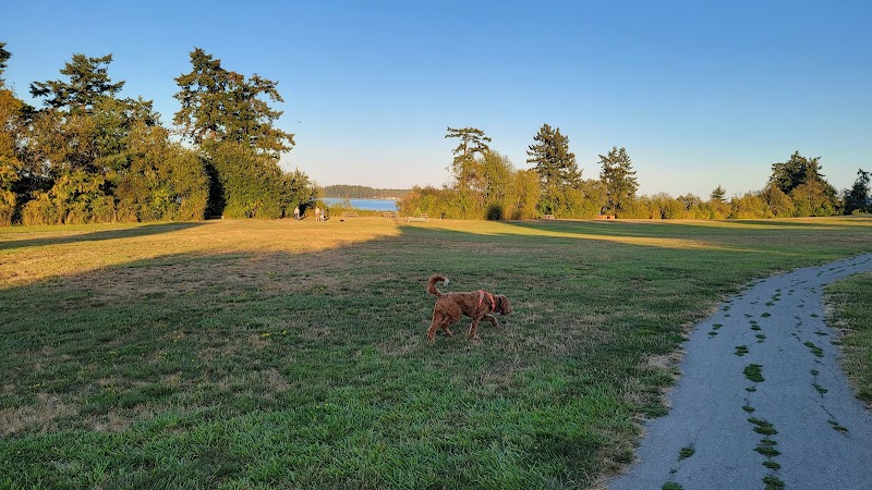 Cy Hampson Park dog park in North Saanich, British Columbia