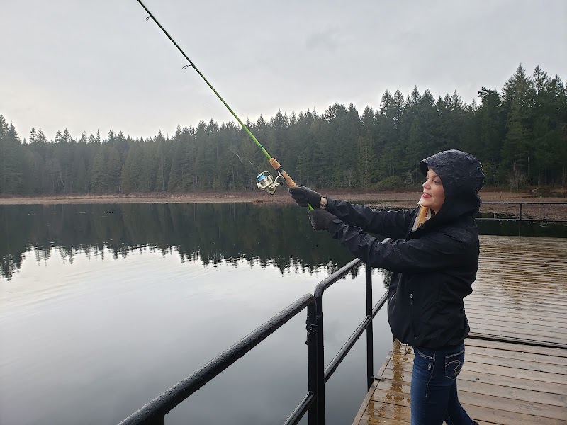 Chemainus Lake Park dog park in Chemainus, British Columbia