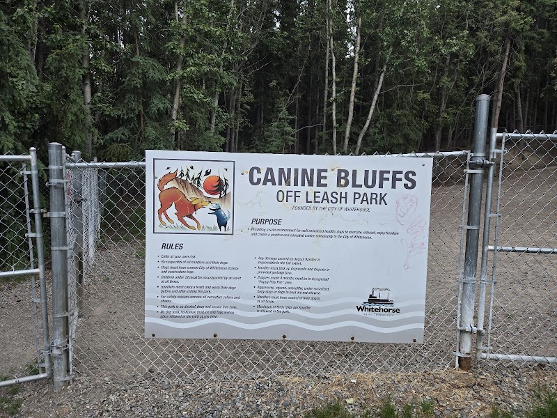 Canine Bluffs Off Leash Park dog park in Whitehorse, Yukon