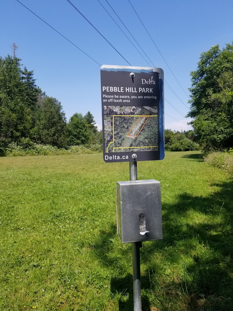 Pebble Hill Park Off Leash Area dog park in Delta, British Columbia