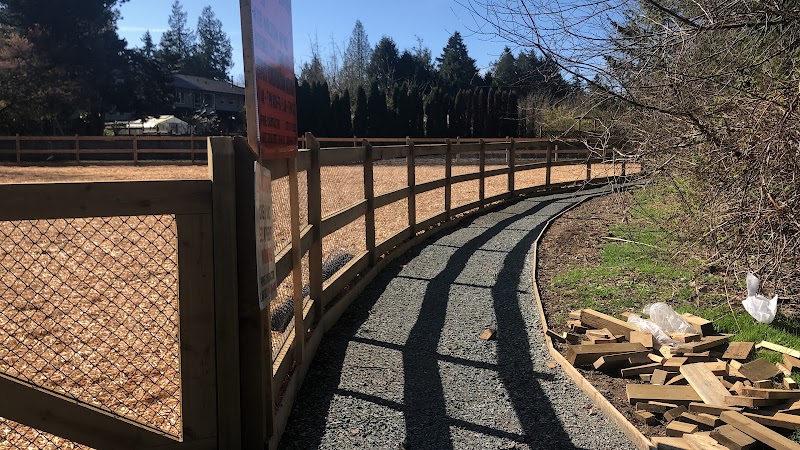 Pebble Hill Park Off Leash Area dog park in Delta, British Columbia