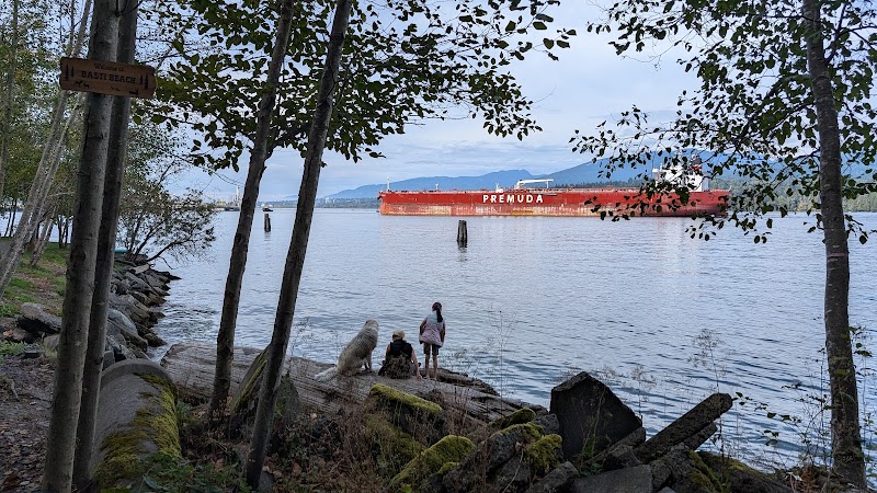 Basti Beach dog park in Burnaby, British Columbia