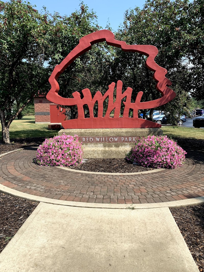 Red Willow Park dog park in St. Albert, Alberta