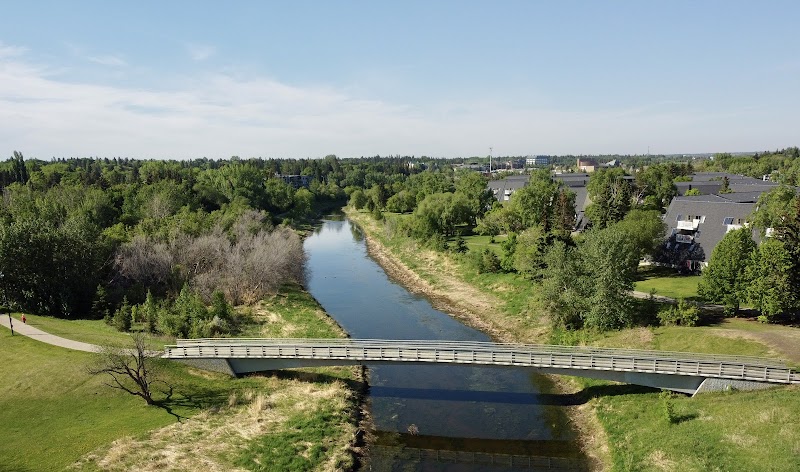 Red Willow Park dog park in St. Albert, Alberta