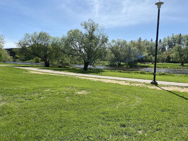 Red Willow Park dog park in St. Albert, Alberta