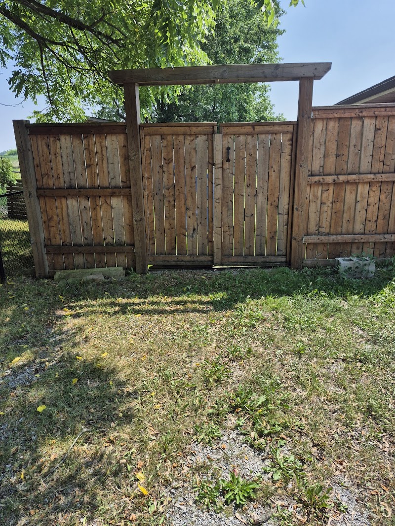 Rachelle's fully enclosed private backyard Pay to Play dog park in Hannon, Ontario