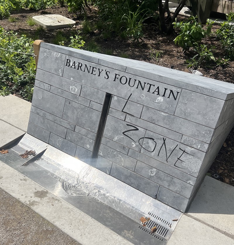 Barney's Fountain dog park in Toronto, Ontario